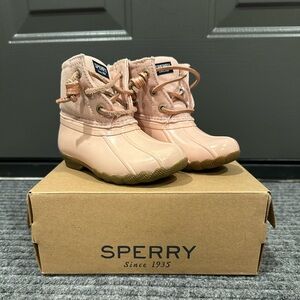 Sperry Kids Pink Rain & Snow Boots